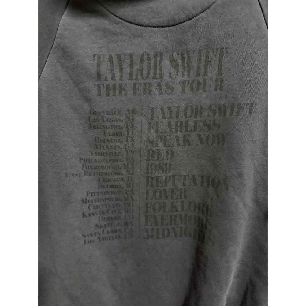 Taylor Swift‎ Exclusive Eras Tour Merch Charcoal Grey Hoodie Concert Size Medium